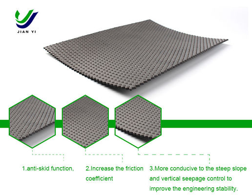 แอนติสกิด HDPE เนื้อเยื่อ Geomembrane ปรับปรุงสําหรับสระ