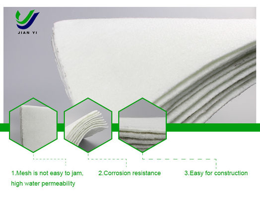 การควบคุมการละลาย สารสกัด Geotextile Road Fabric ทนทานการละลาย 50m ~ 100m