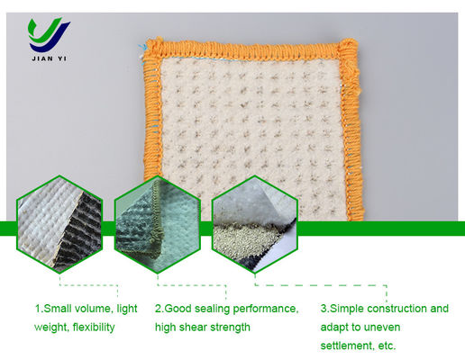 Anti Seepage Bentonite Geosynthetic Clay Liner สําหรับแม่น้ําและทะเลสาบ