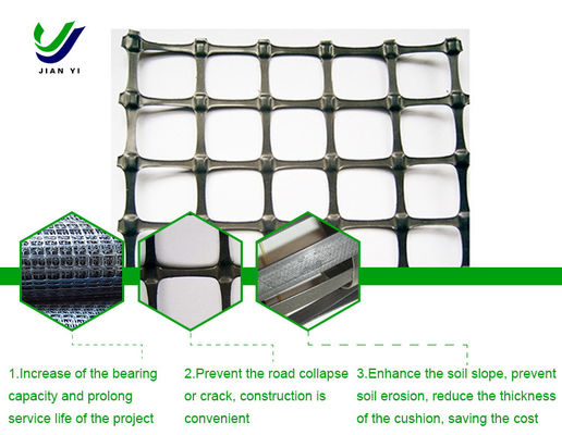 พิเศษ Polypropylene Biaxial Geogrid เพื่อป้องกันการบดดิน