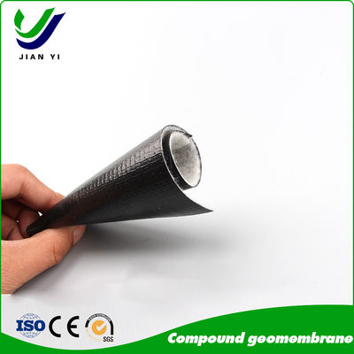 HDPE/LDPE/LLDPE โพลีเอธีเลน โกเมมแบรนประกอบด้วยการป้องกันความต้านทานต่อการเจาะ ≥ 120N ผิวเรียบ / เนื้อเยื่อ ความหนา 0.2mm-3.0mm