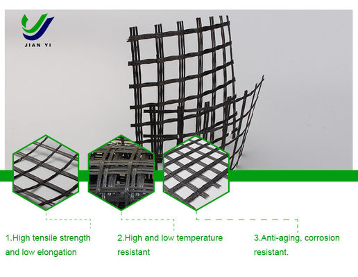 สายทางรถไฟฟ้า ผนังแก้ว Geogrid ที่มีความทนต่ออุณหภูมิต่ํา