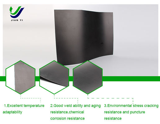 วัสดุที่ผ่าน HDPE Geomembrane เรียบเรียบสําหรับการกรองและการแยก