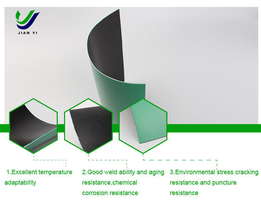 แผ่นผนัง HDPE ที่ป้องกันการรั่วไหล 0.3mm-3.0mm สําหรับการเหมืองแร่