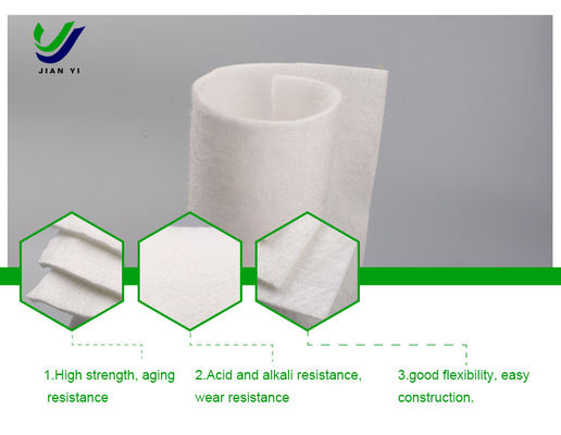 ความทนทานต่อรังสี UV สายใยยาว Geotextile ด้วยความทนทานต่อสารเคมีและความกันน้ํา