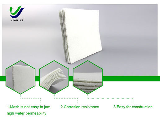 สายใยสแตปเปิลความแข็งแรงสูง Geotextile 0.9 ~ 5mm สําหรับโครงการวิศวกรรมโยธา