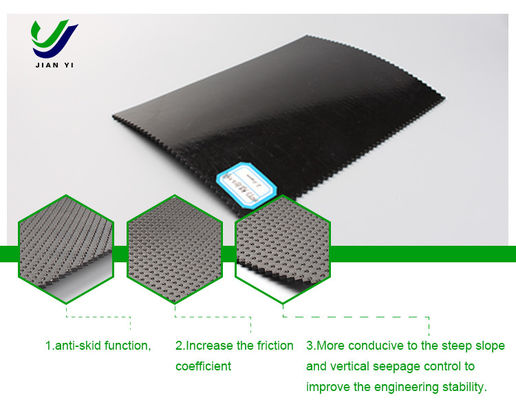 โครงสร้าง HDPE Geomembrane สําหรับวิศวกรรมชันและเขื่อนป้องกันการรั่ว