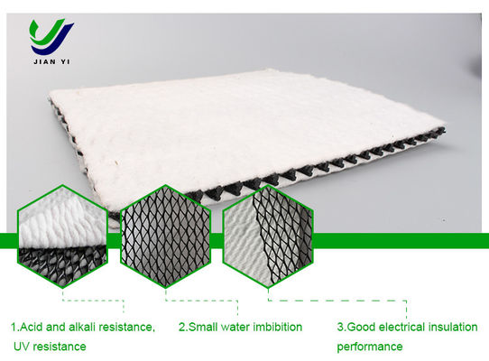 3D Composite Drainage Geonet ความกว้าง 2m-6m สําหรับการระบายน้ําใต้ดิน