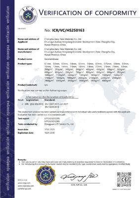 จุดคอลัมน์ Geomembrane ความแข็งแรงฉีกเหลี่ยม 125-249N สําหรับการทํางานยาวนาน