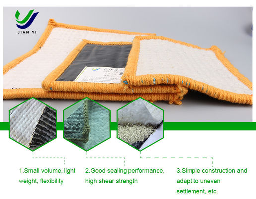 Bentonite Gcl โลหะประกอบภูมิศาสตร์สําหรับความต้องการกันน้ําและกันน้ํา