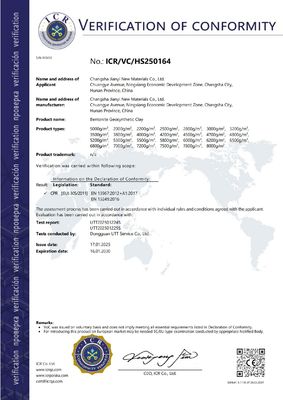 Bentonite Gcl โลหะประกอบภูมิศาสตร์สําหรับความต้องการกันน้ําและกันน้ํา