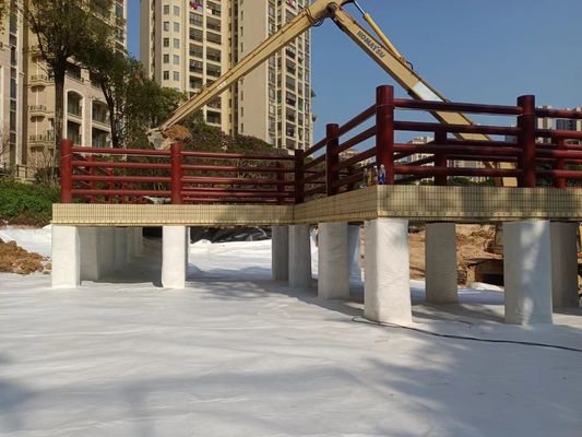 0.2 ~ 3 มม ความหนา Geomembrane ประกอบสําหรับชั้น anti-seepage สูงของพื้นฐาน