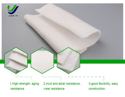 ฟังก์ชันการแยก ไม่เนื้อเยื่อยาวเส้นใย Geotextile ความกว้าง 1m-6m สําหรับการใช้งานที่เก็บขยะเหมืองแร่