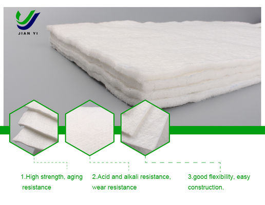 แผ่นใยสังเคราะห์ (Geotextile) ใยยาว 100-800 กรัม/ตร.ม. ทนทานต่อกรด ด่าง และรังสียูวี 70% สำหรับโครงสร้างพื้นฐานทั่วโลก