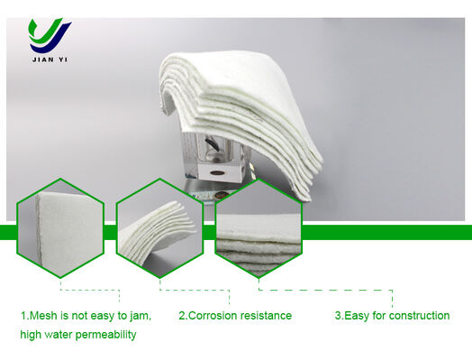 ผืนยาว UV สายใยสแตปเปิ้ล จีโอเท็กสทิล ที่มีความทนต่อการเจาะที่ดีและมีความสามารถในการผ่านน้ําสูงสําหรับการก่อสร้างถนน
